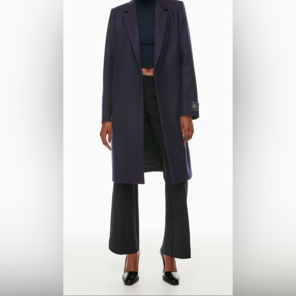 ARITZIA Stedman Navy Wool Coat XS